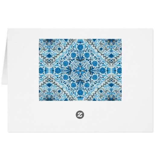Blue floral tiles (Back Horizontal)