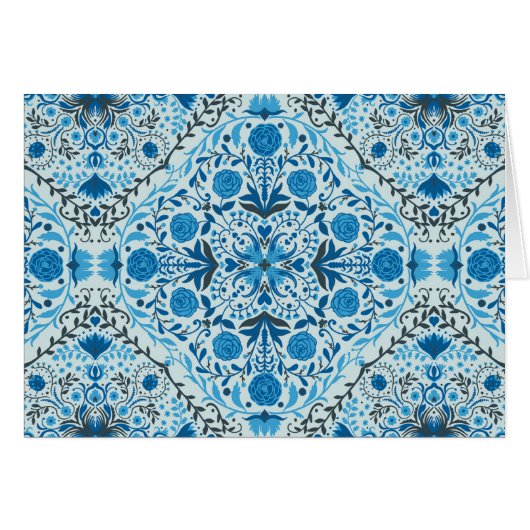 Blue floral tiles (Front Horizontal)