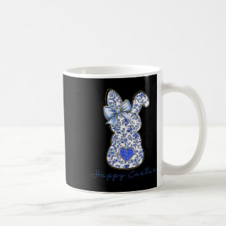 Blue Floral Toile Chinoiserie Bunny Easter For Gir Coffee Mug