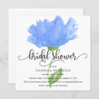 Blue Floral Watercolor | Bridal Shower Invite