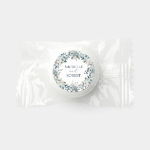 Blue Floral Wedding Life Saver® Mints