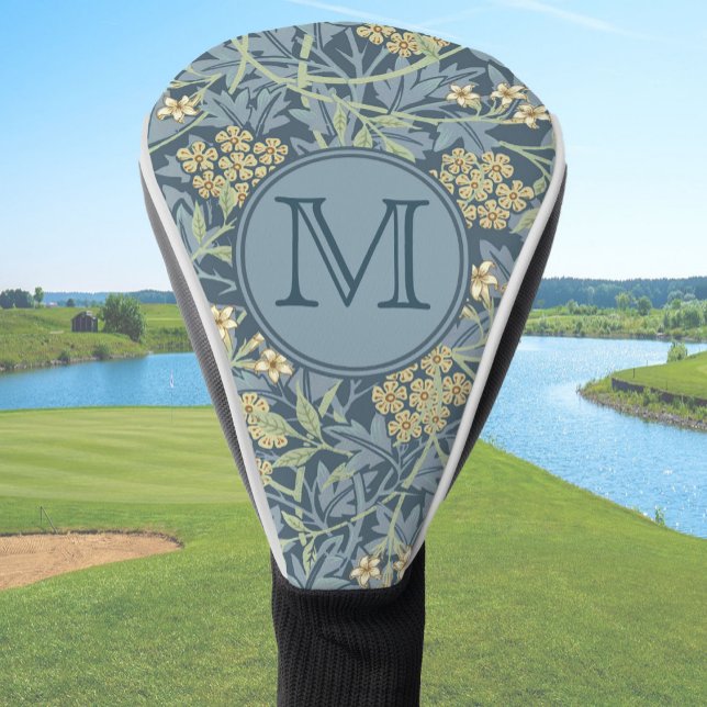 Blue Floral William Morris Custom Initial Ladies Golf Head Cover (Creator Uploaded)