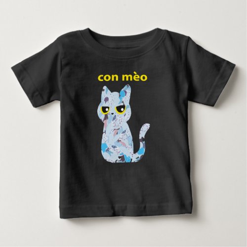 blue floral yellow vietnamese cat letter t_shirts