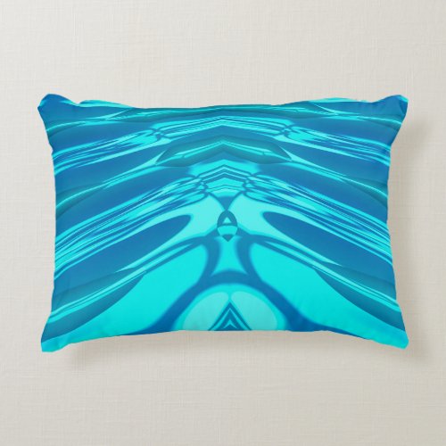  BLUE FLOSS  Fractal Design  Accent Pillow