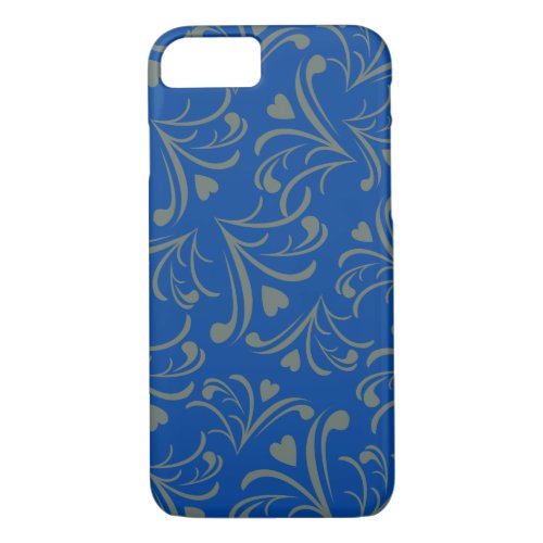 Blue Flourish Phone Case