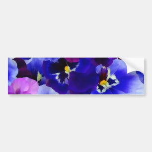 Blue Flower Arrangement Bumper Sticker