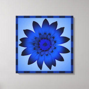 Blue Flower artwork - Wrapped canvas Print
