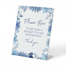 Blue Flower Bar Take A Boquet Favor