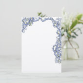 Blue flower border (Standing Front)