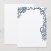 Blue flower border (Front/Back)