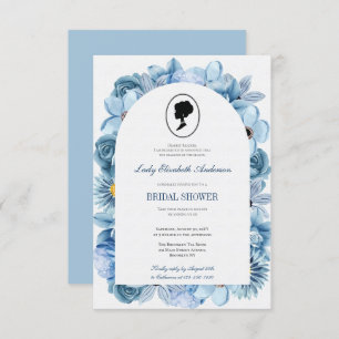 Blue Flower Bridge Theme, Nupci Tea Regency Invitation
