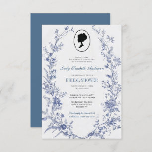 Blue Flower Bridge Theme, Nupci Tea Regency Invitation