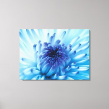 Blue Flower Canvas Print by RosaAzulStudio at Zazzle