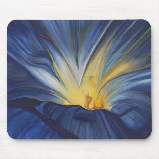 Blue Flower Center Mousepad