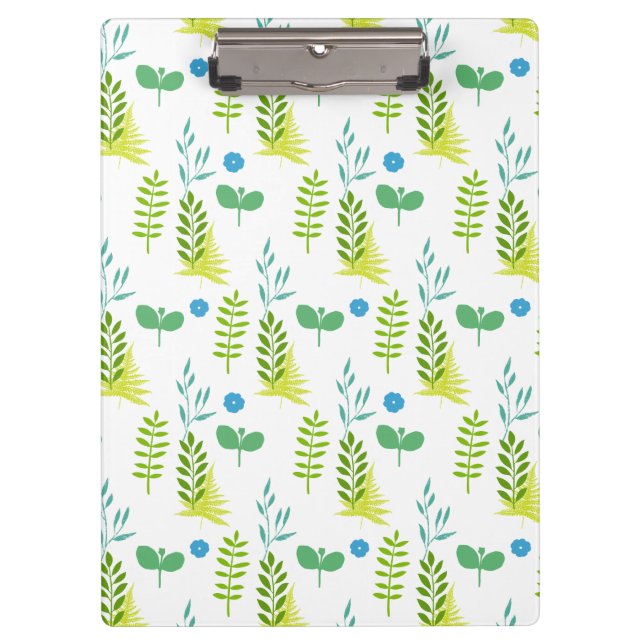 Blue Flower  Clipboard (Front)
