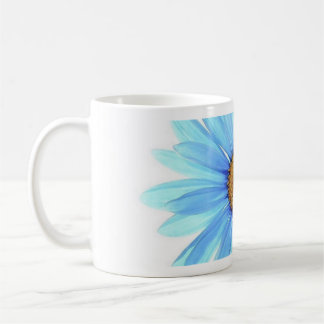 blue flower coffee mug
