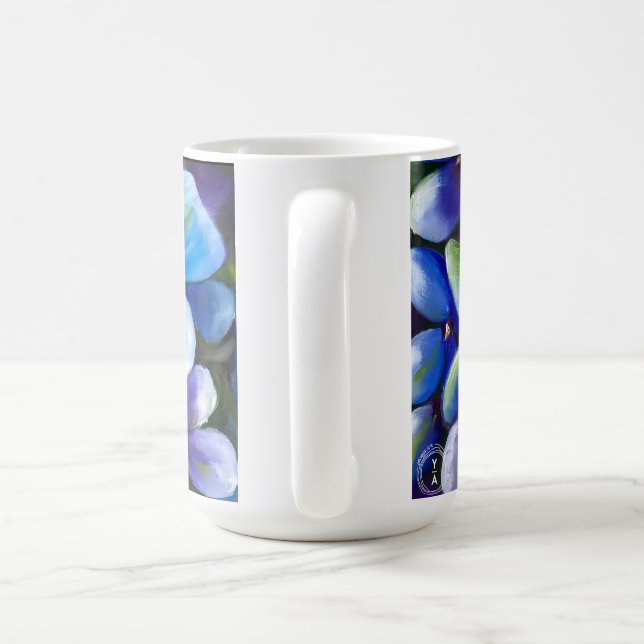 Blue flower coffee mug (Handle)