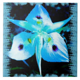 Blue Flower Fairy Tile