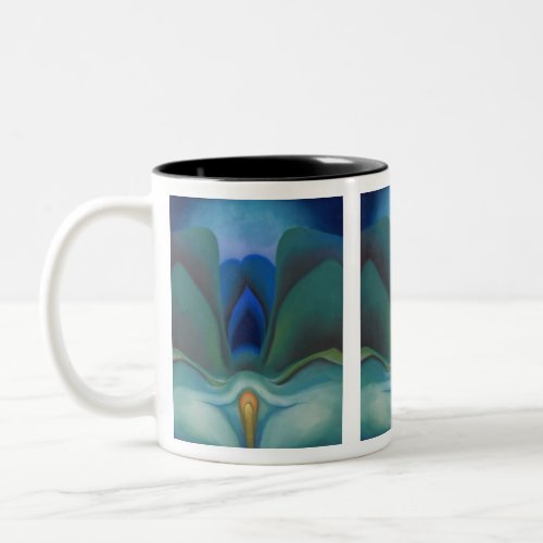 Blue Flower Georgia OKeeffe     Two_Tone Coffee Mug