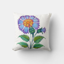 Blue Flower Halftone Fine Art