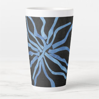 Blue Flower Latte Mug