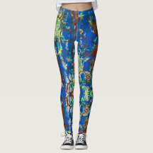 Blue Flower leggings