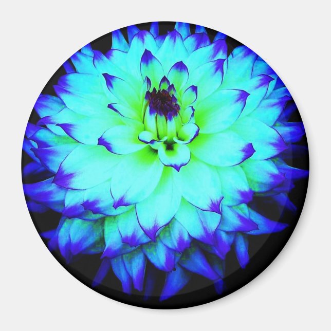 Blue flower magnet (Front)