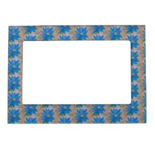 Blue Flower Magnetic Frame