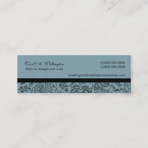 Blue Flower Mommy Cards Business Cards