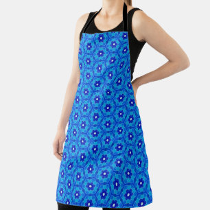 Blue Flower Moroccan Tile Apron