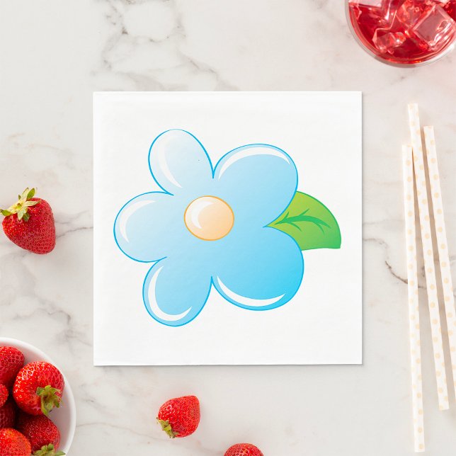 Blue Flower Napkins (Creator Uploaded)