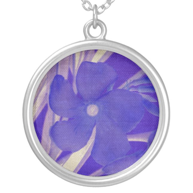 Blue Flower Necklace (Front)