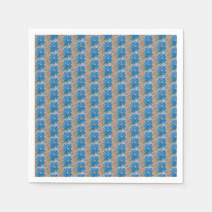 Blue Flower Paper Napkins
