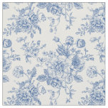 Blue Flower Pattern Fabric