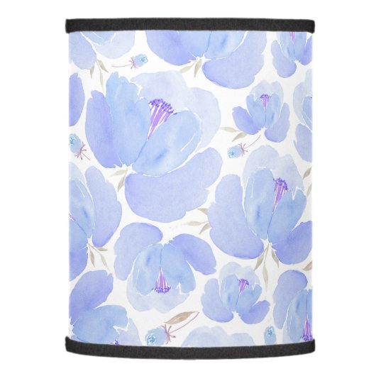 Blue Flower Pattern Lamp Shades Shade (Left)