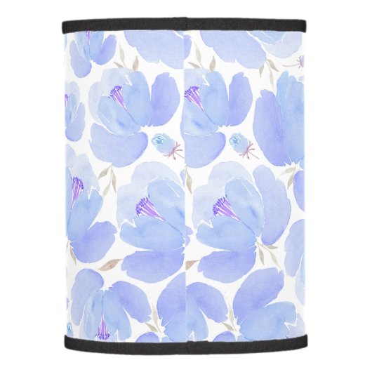 Blue Flower Pattern Lamp Shades Shade (Back)