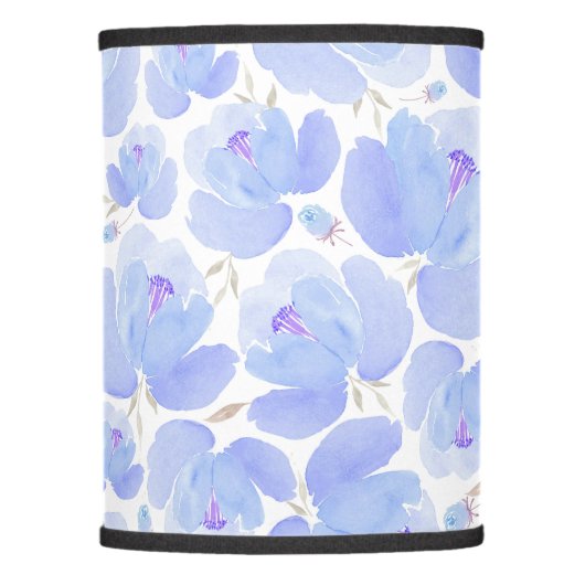 Blue Flower Pattern Lamp Shades Shade (Front)