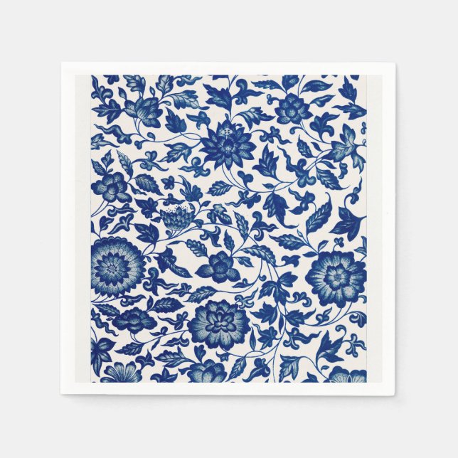 Blue Flower pattern  Napkins (Front)