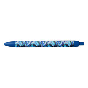 Blue flower pen