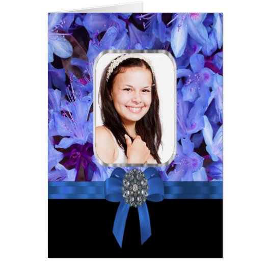 Blue flower personalized photo (Front)