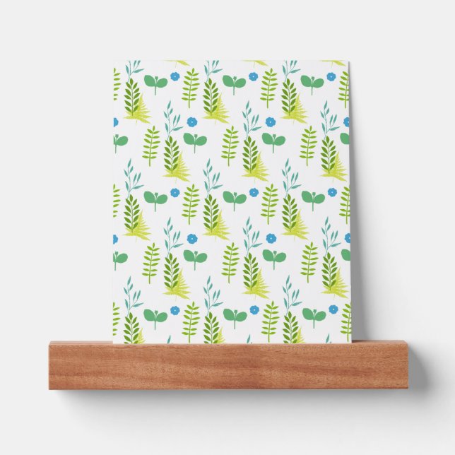 Blue Flower  Picture Ledge (Front)