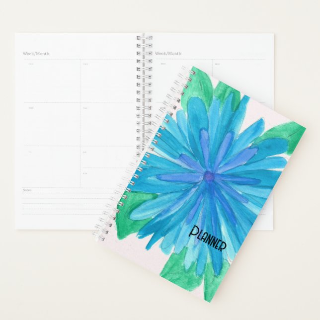Blue Flower Planner (Display)