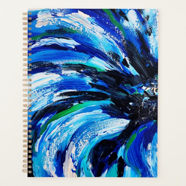 Blue flower planner (Front)