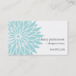 Blue Flower Power Chic Stylish Business Cards at Zazzle
