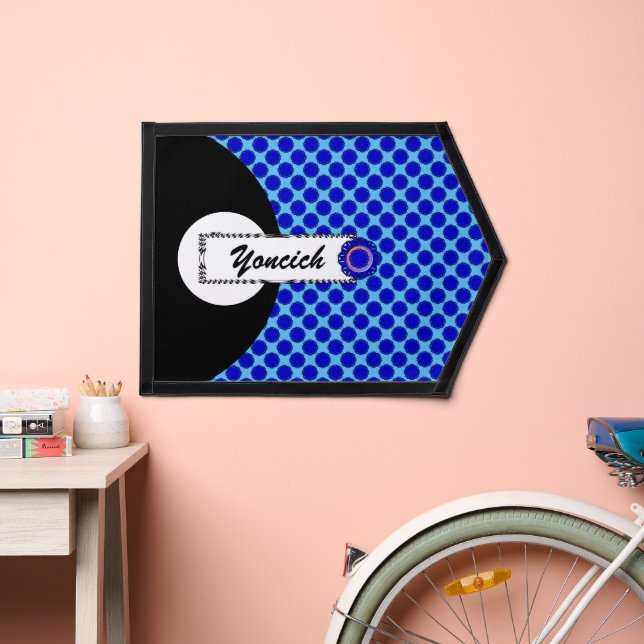 Blue Flower Ribbon by Kenneth Yoncich Pennant (Insitu 2)