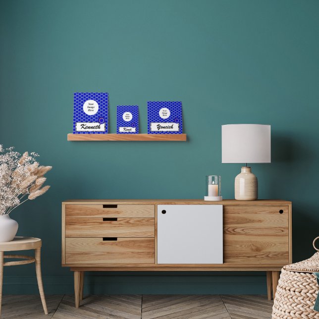 Blue Flower Ribbon by Kenneth Yoncich Picture Ledge (Living Room)