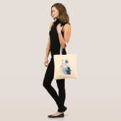 Blue Flower Self-Care Woman Tote Bag (Front (Model))