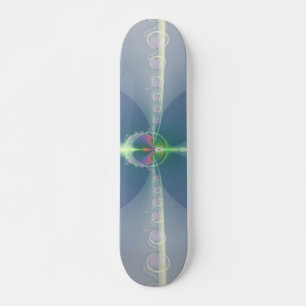 Blue Flower Skateboard Deck