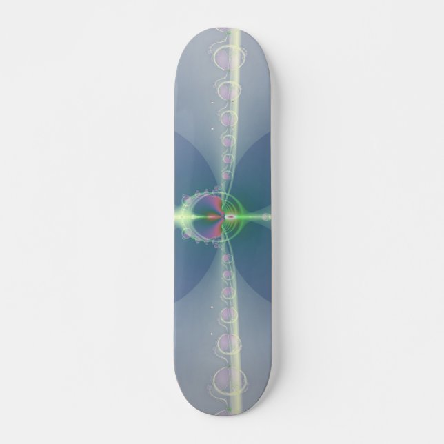 Blue Flower Skateboard Deck (Front)