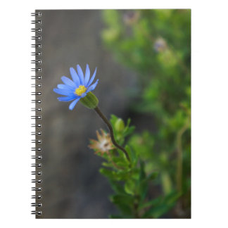 Blue Flower Spiral Notebook